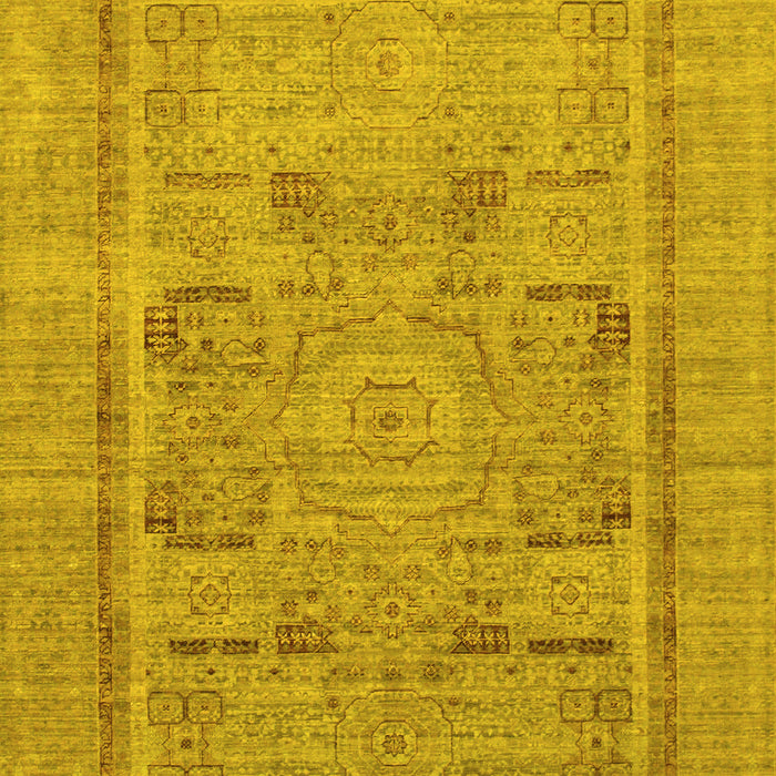 Machine Washable Abstract Yellow Modern Rug, wshabs1315yw