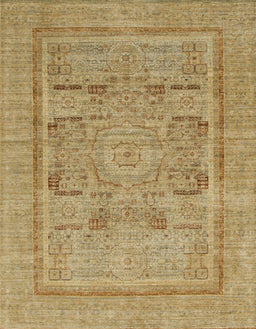 Machine Washable Abstract Metallic Gold Rug, wshabs1315