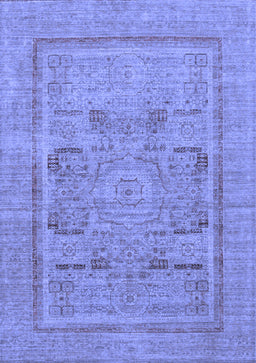 Abstract Blue Modern Rug, abs1315blu
