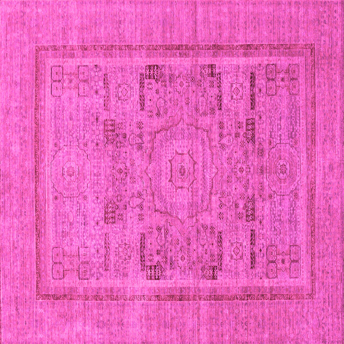 Square Machine Washable Abstract Pink Modern Rug, wshabs1315pnk