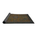 Sideview of Abstract Dark Brown Modern Rug, abs1316