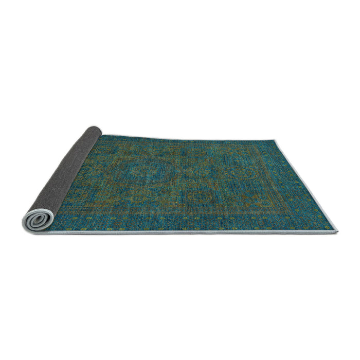 Sideview of Abstract Light Blue Modern Rug, abs1316lblu