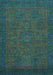 Abstract Light Blue Modern Rug, abs1316lblu