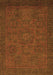 Abstract Orange Modern Rug, abs1316org