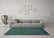 Machine Washable Abstract Light Blue Modern Rug in a Living Room, wshabs1316lblu