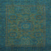 Square Abstract Light Blue Modern Rug, abs1316lblu