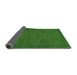 Sideview of Abstract Green Modern Rug, abs1316grn