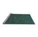 Sideview of Machine Washable Abstract Light Blue Modern Rug, wshabs1316lblu