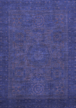 Abstract Blue Modern Rug, abs1316blu
