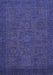 Abstract Blue Modern Rug, abs1316blu