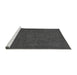 Sideview of Machine Washable Abstract Gray Modern Rug, wshabs1316gry