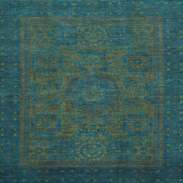Square Machine Washable Abstract Light Blue Modern Rug, wshabs1316lblu
