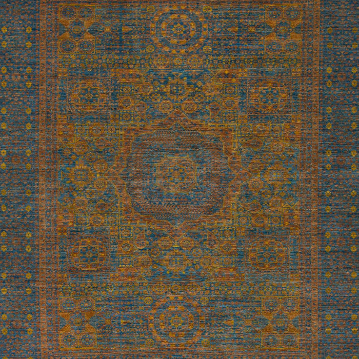 Abstract Dark Brown Modern Rug, abs1316