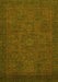 Abstract Yellow Modern Rug, abs1316yw