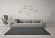 Machine Washable Abstract Gray Modern Rug in a Living Room,, wshabs1316gry