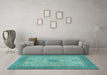 Machine Washable Abstract Light Blue Modern Rug in a Living Room, wshabs1317lblu