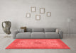 Modern Red Washable Rugs