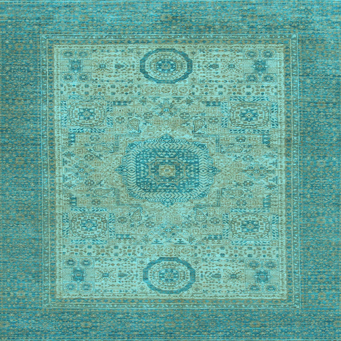 Square Machine Washable Abstract Light Blue Modern Rug, wshabs1317lblu