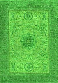 Abstract Green Modern Rug, abs1317grn