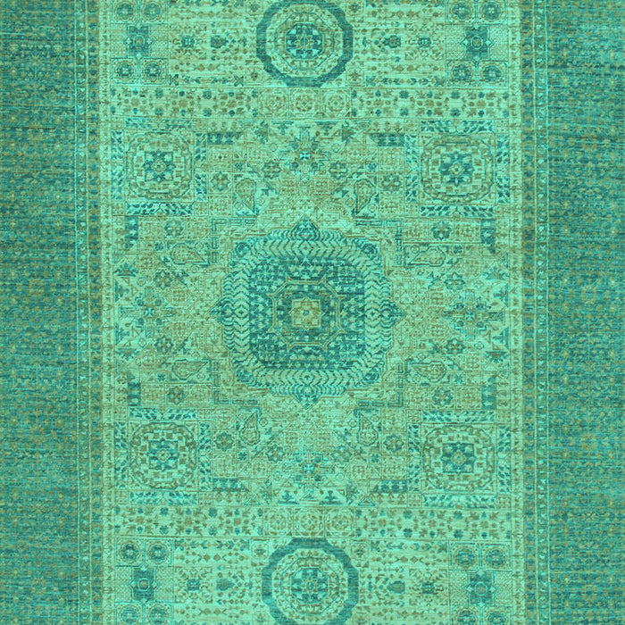 Machine Washable Abstract Turquoise Modern Area Rugs, wshabs1317turq