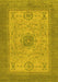 Machine Washable Abstract Yellow Modern Rug, wshabs1317yw