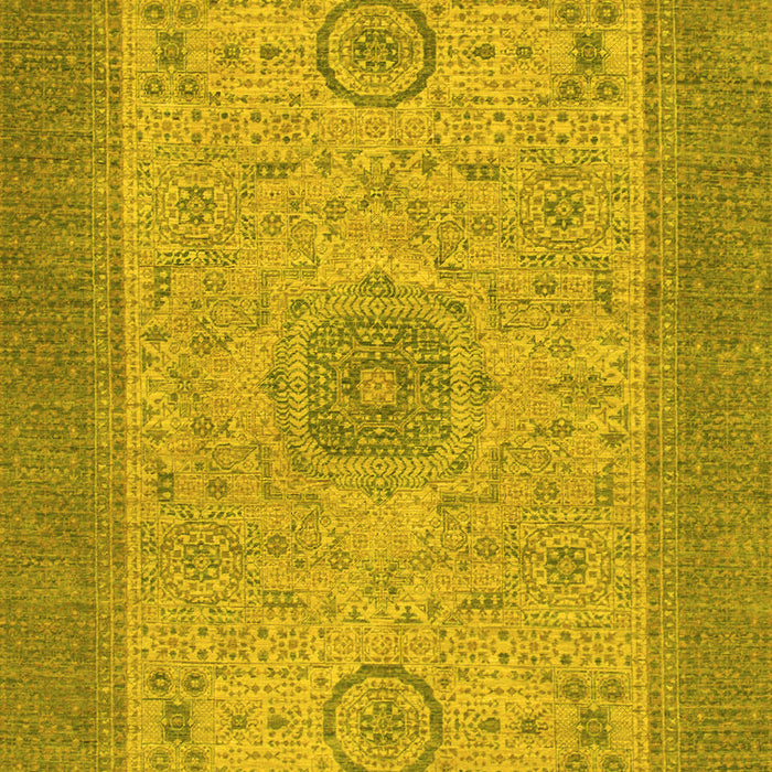 Machine Washable Abstract Yellow Modern Rug, wshabs1317yw