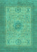 Abstract Turquoise Modern Rug, abs1317turq