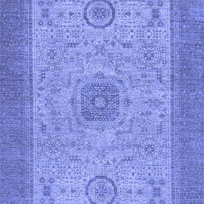 Abstract Blue Modern Rug, abs1317blu