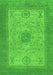 Machine Washable Abstract Green Modern Area Rugs, wshabs1317grn