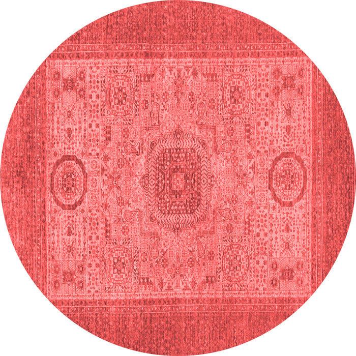 Machine Washable Abstract Red Modern Rug, wshabs1317red