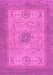 Machine Washable Abstract Pink Modern Rug, wshabs1317pnk