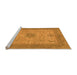 Sideview of Machine Washable Abstract Orange Modern Area Rugs, wshabs1317org