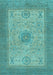 Abstract Light Blue Modern Rug, abs1317lblu