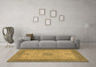 Machine Washable Abstract Brown Modern Rug in a Living Room,, wshabs1317brn