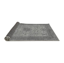 Sideview of Abstract Gray Modern Rug, abs1317gry