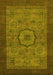 Machine Washable Abstract Yellow Modern Rug, wshabs1318yw