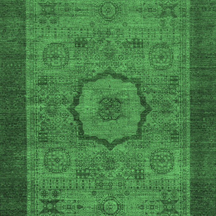 Machine Washable Abstract Emerald Green Modern Area Rugs, wshabs1318emgrn