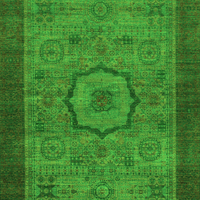 Machine Washable Abstract Green Modern Area Rugs, wshabs1318grn