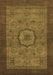 Machine Washable Abstract Brown Modern Rug, wshabs1318brn