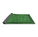 Sideview of Abstract Emerald Green Modern Rug, abs1318emgrn