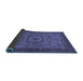 Sideview of Abstract Blue Modern Rug, abs1318blu