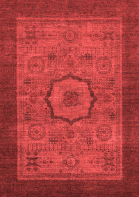 Abstract Red Modern Rug, abs1318red