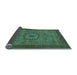 Sideview of Abstract Light Blue Modern Rug, abs1318lblu