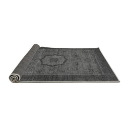 Sideview of Abstract Gray Modern Rug, abs1318gry