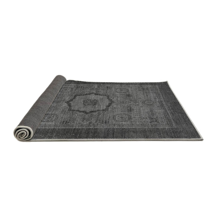 Sideview of Abstract Gray Modern Rug, abs1318gry