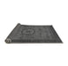 Sideview of Abstract Gray Modern Rug, abs1318gry