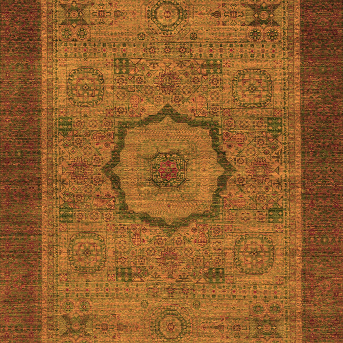 Machine Washable Abstract Orange Modern Area Rugs, wshabs1318org