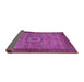 Sideview of Abstract Purple Modern Rug, abs1318pur