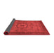 Abstract Red Modern Area Rugs