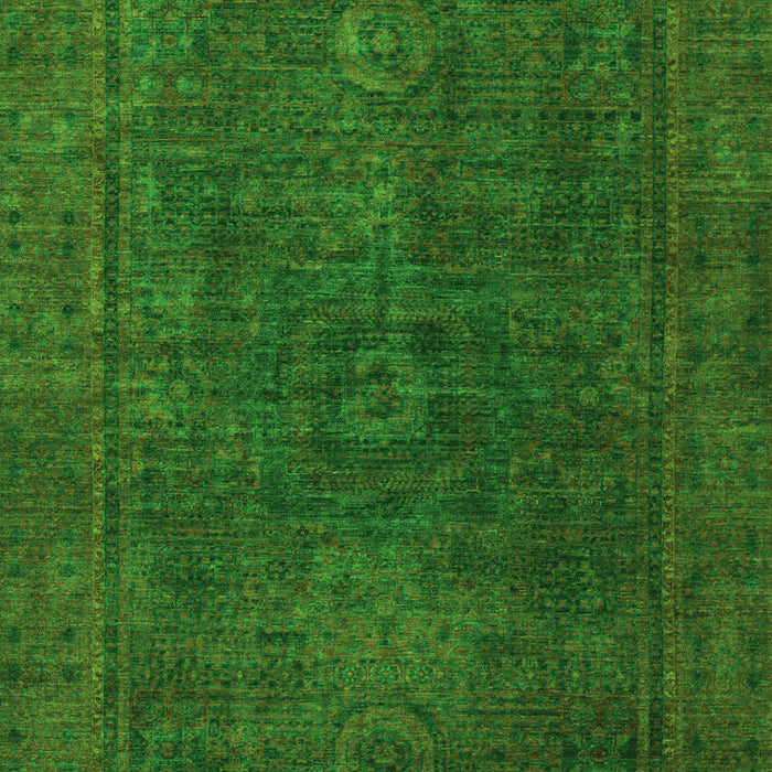 Machine Washable Abstract Green Modern Area Rugs, wshabs1319grn